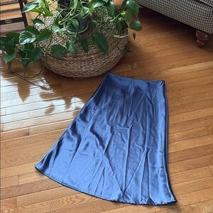 SHEIN Purple Asymmetrical Midi A-Line Skirt